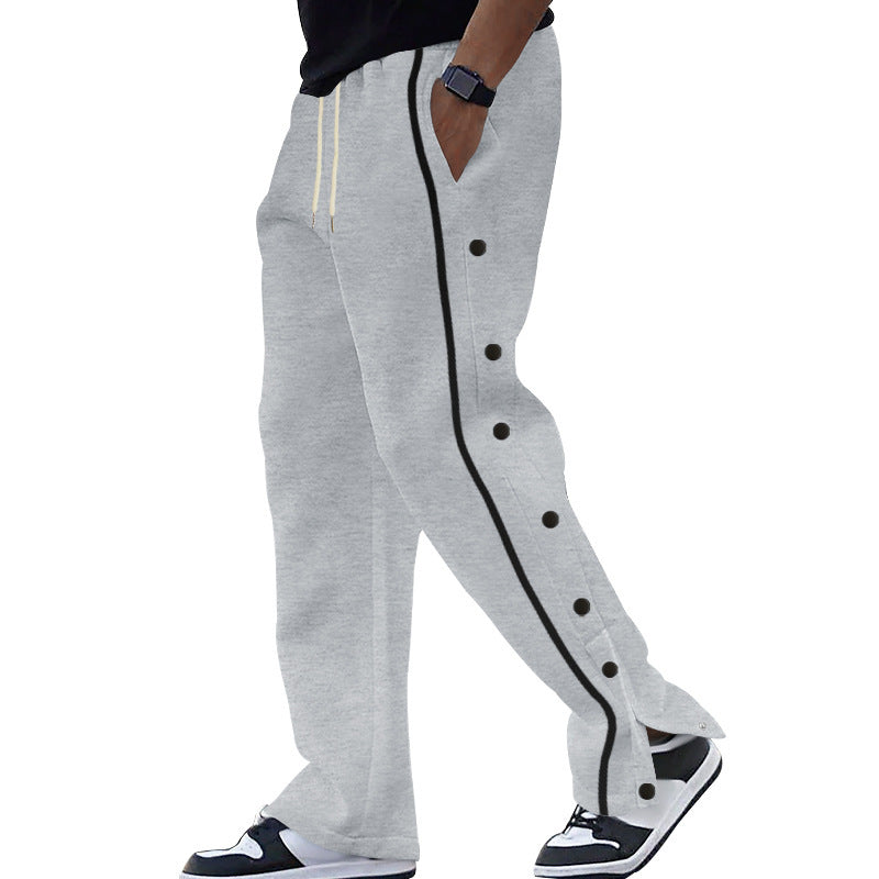 Casual Sports Breasted Pants Men&