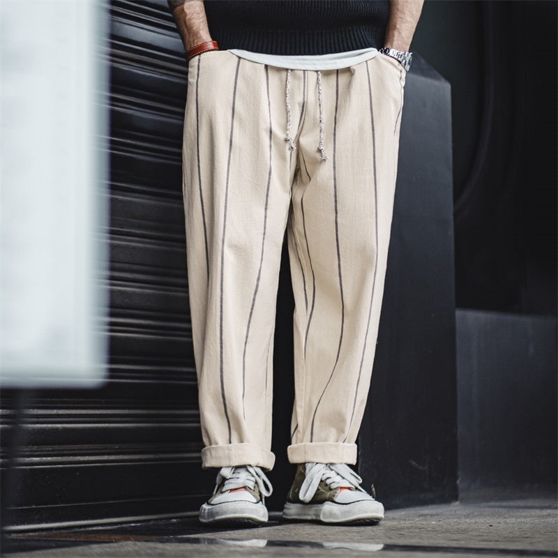 Madden Workwear American Vintage Vertical Stripes Balloon Pants